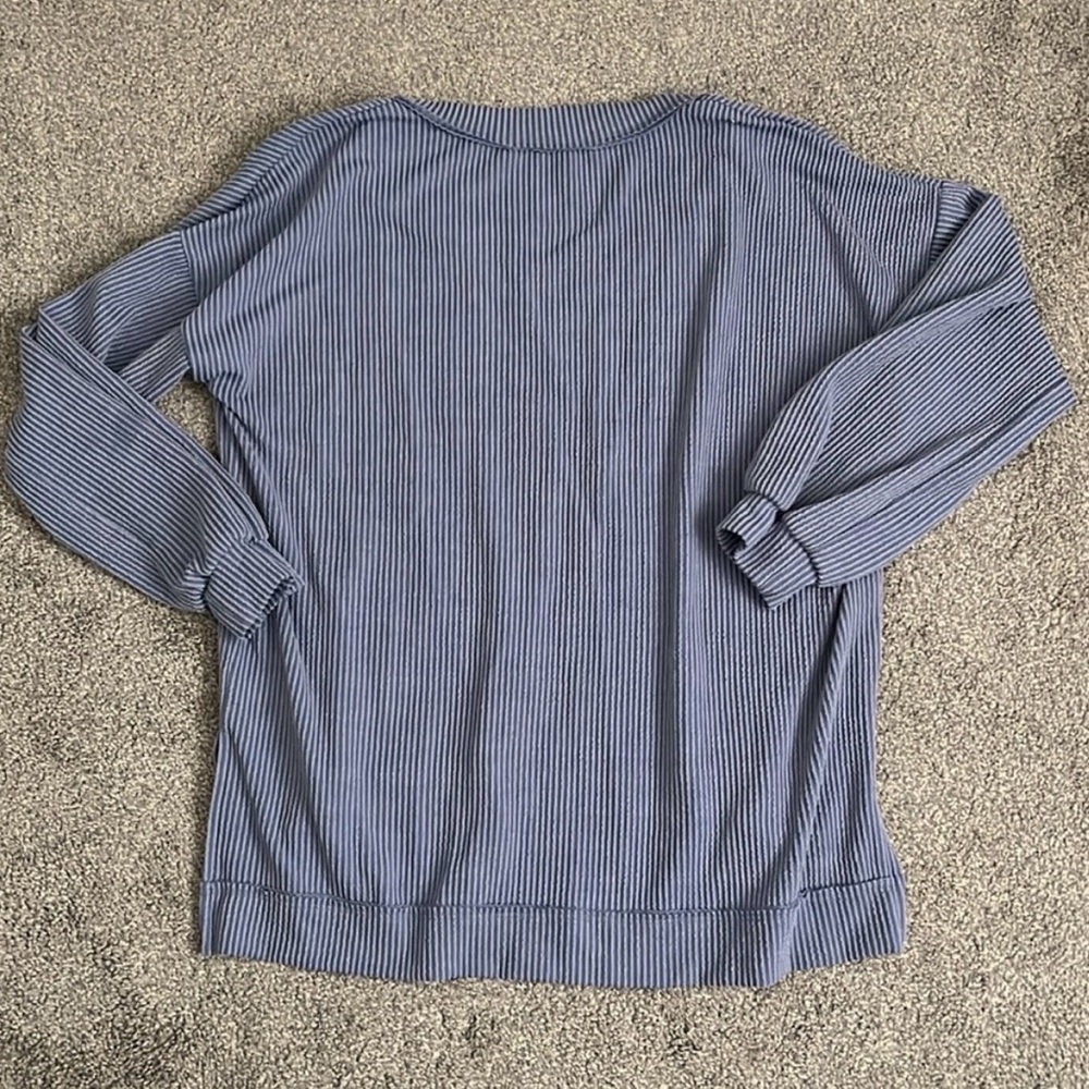 Altar’d State Ribbed V-Neck Sweater, Size Small - Picture 2 of 3